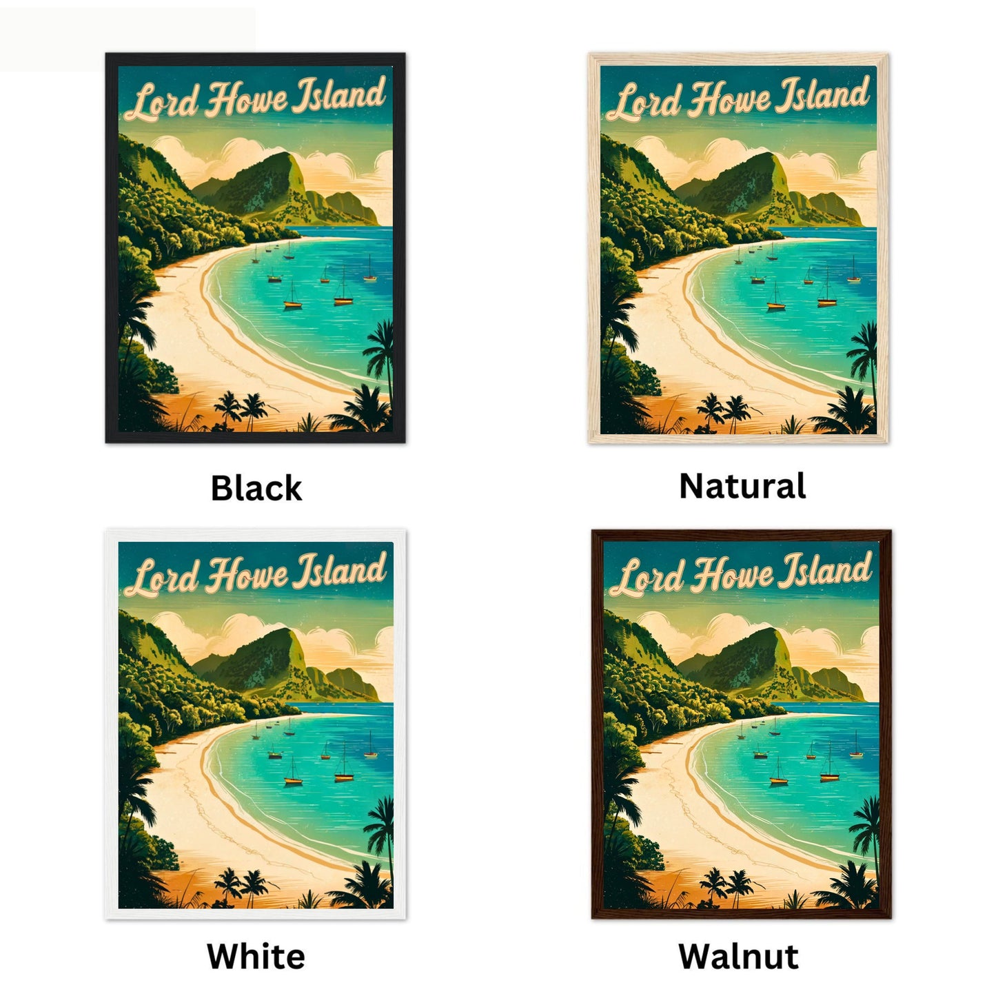 Lord Howe Island Vintage Travel Poster - Nature’s Secluded Paradise of Australia