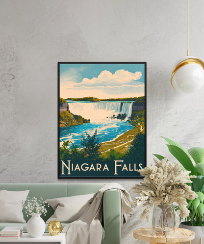 Niagara Falls Vintage Travel Poster