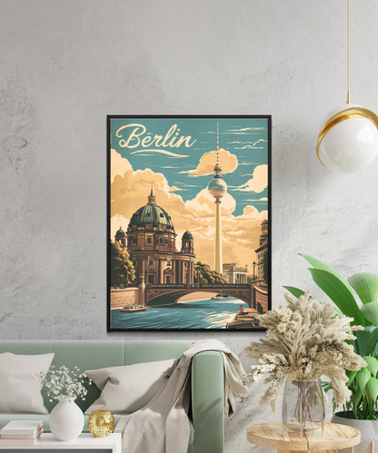 Berlin Vintage Travel Poster