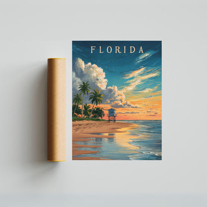 Florida Vintage Travel Poster - Dreamscapes