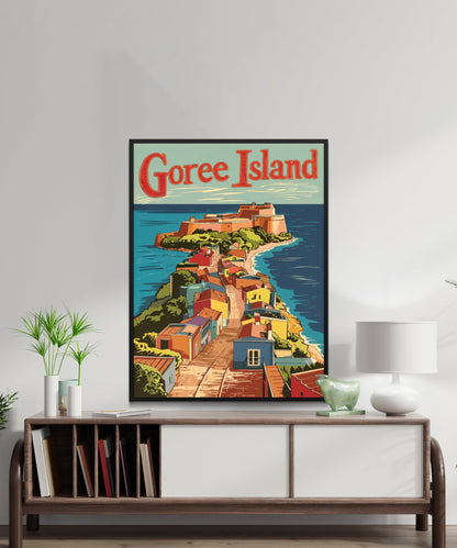 Goree Island Vintage Travel Poster