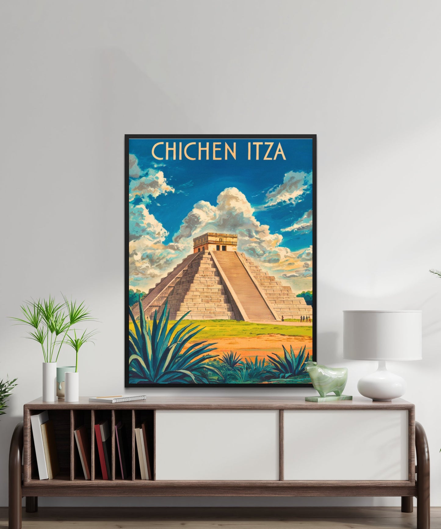 Chichen Itza Vintage Travel Poster