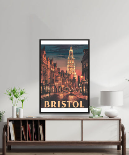 Bristol Vintage Travel Poster