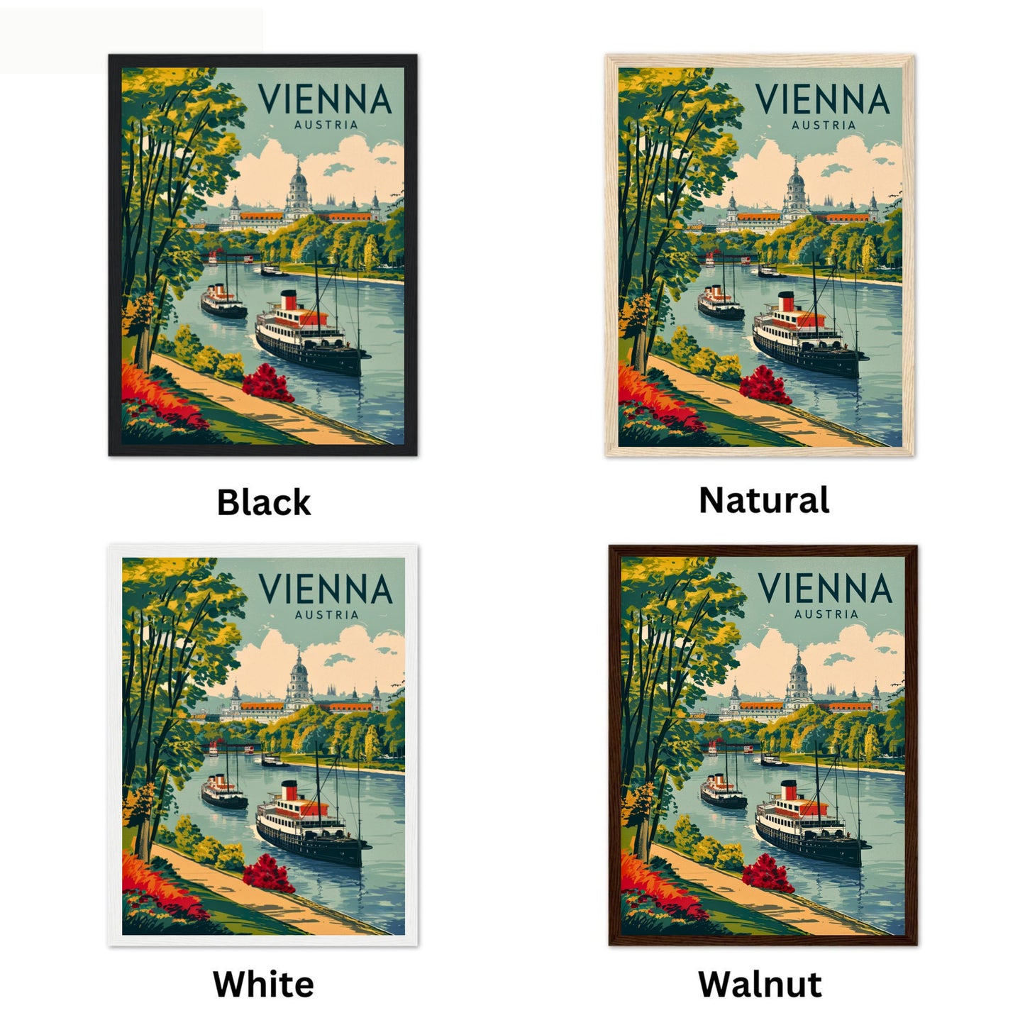 Vienna Vintage Travel Poster - Timeless Imperial Elegance