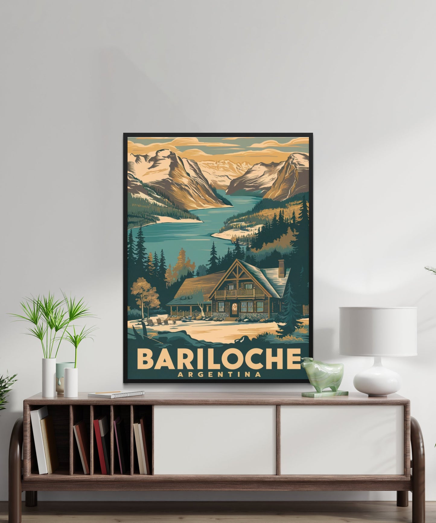 Bariloche Vintage Travel Poster - Lakeside Charm