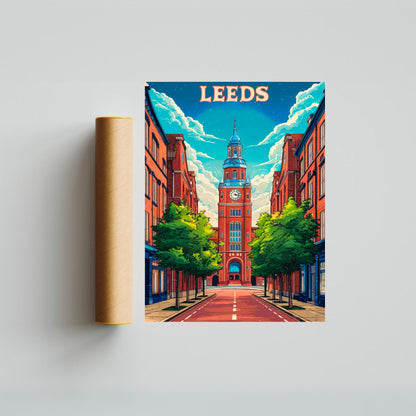 Leeds Vintage Travel Poster