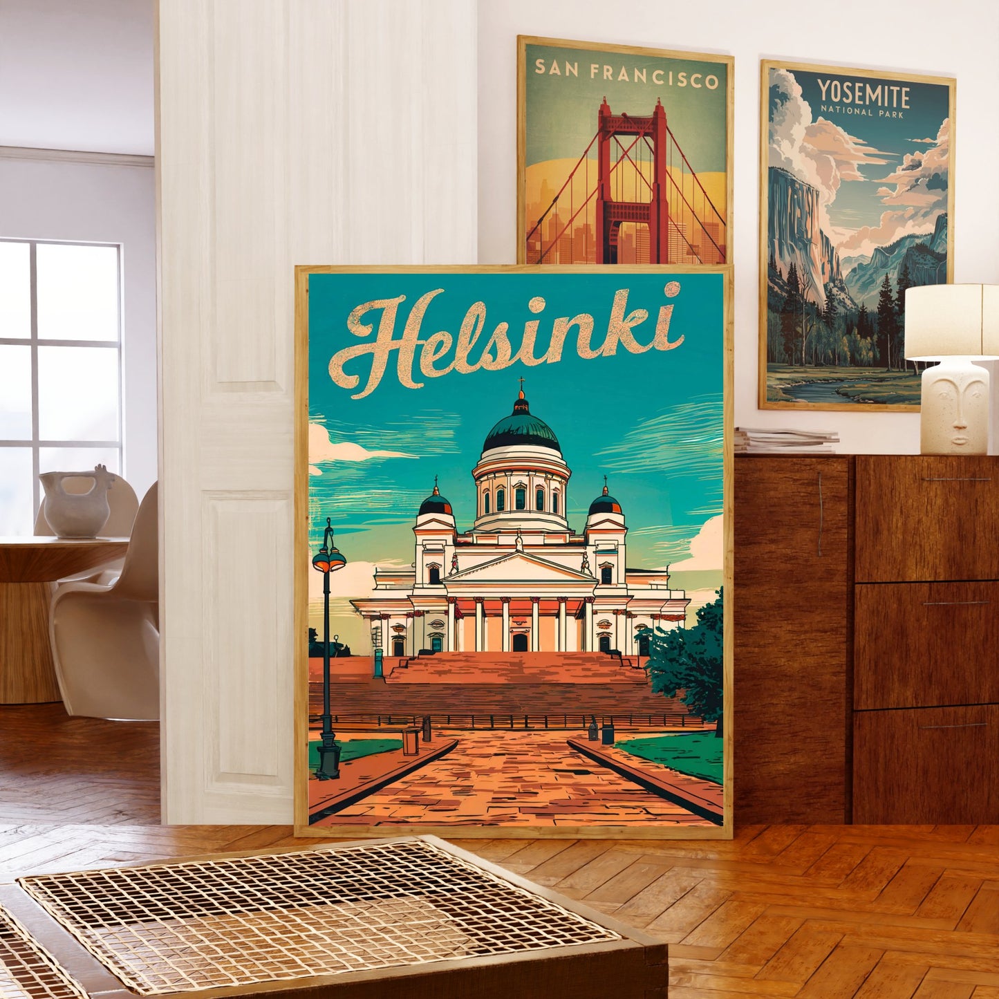 Helsinki Vintage Travel Poster - Gateway to the Baltic