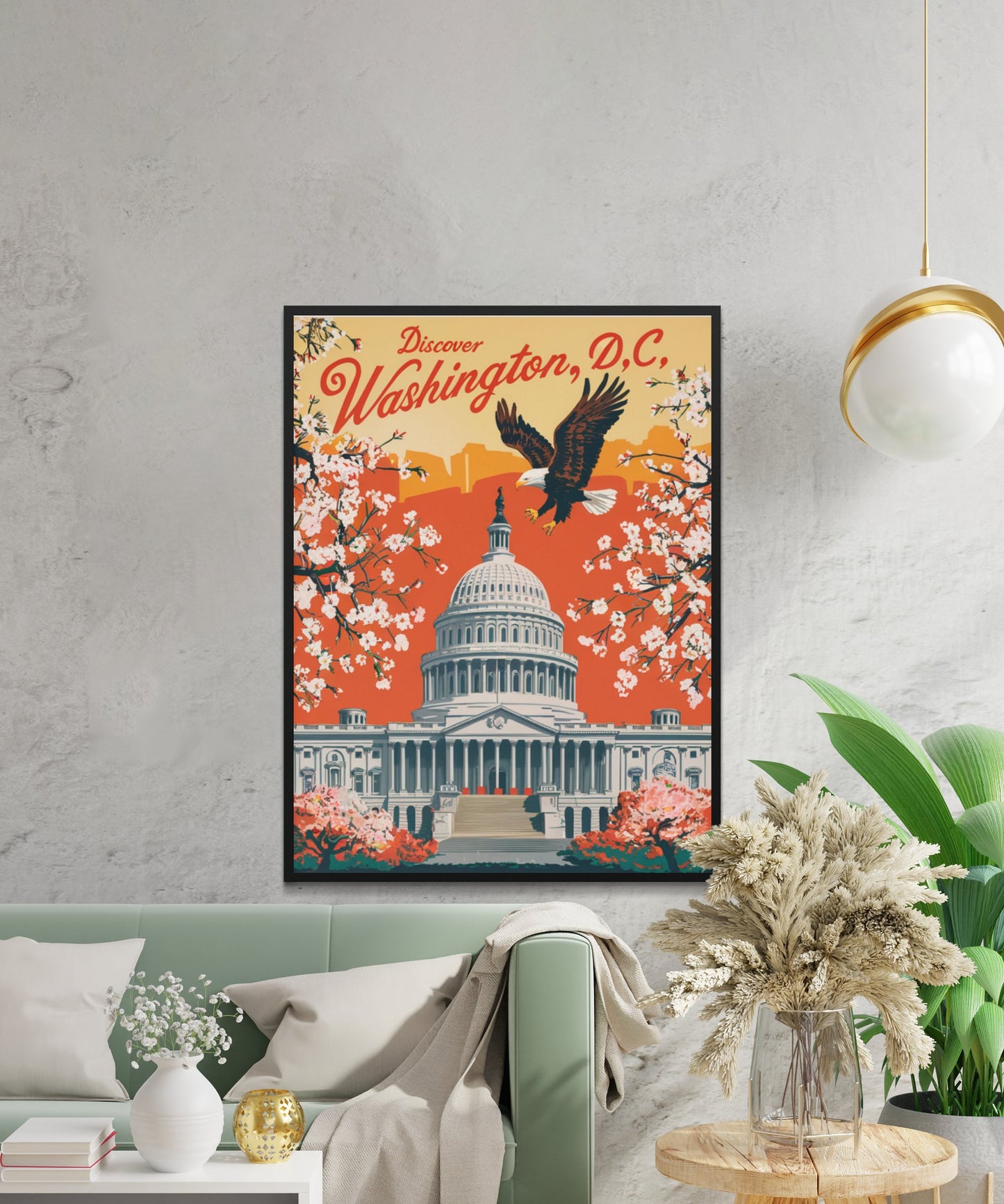 Washington D.C. Vintage Travel Poster - Timeless Capital Splendor