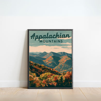 Appalachian Vintage Travel Poster