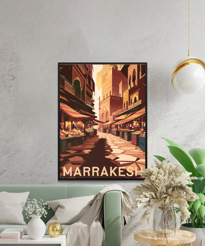 Marrakesh Vintage Travel Poster (Copy)