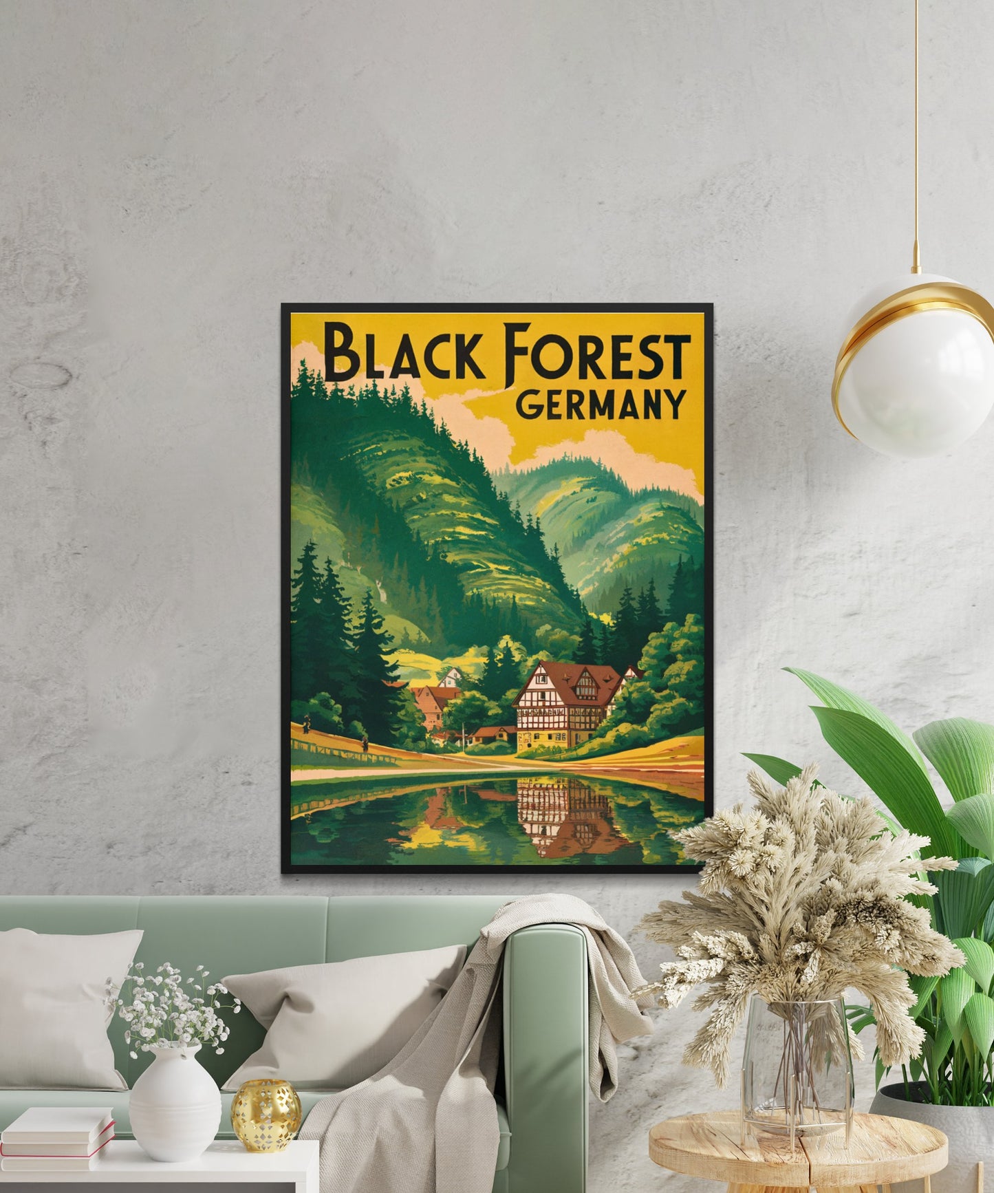 Black Forest Vintage Travel Poster