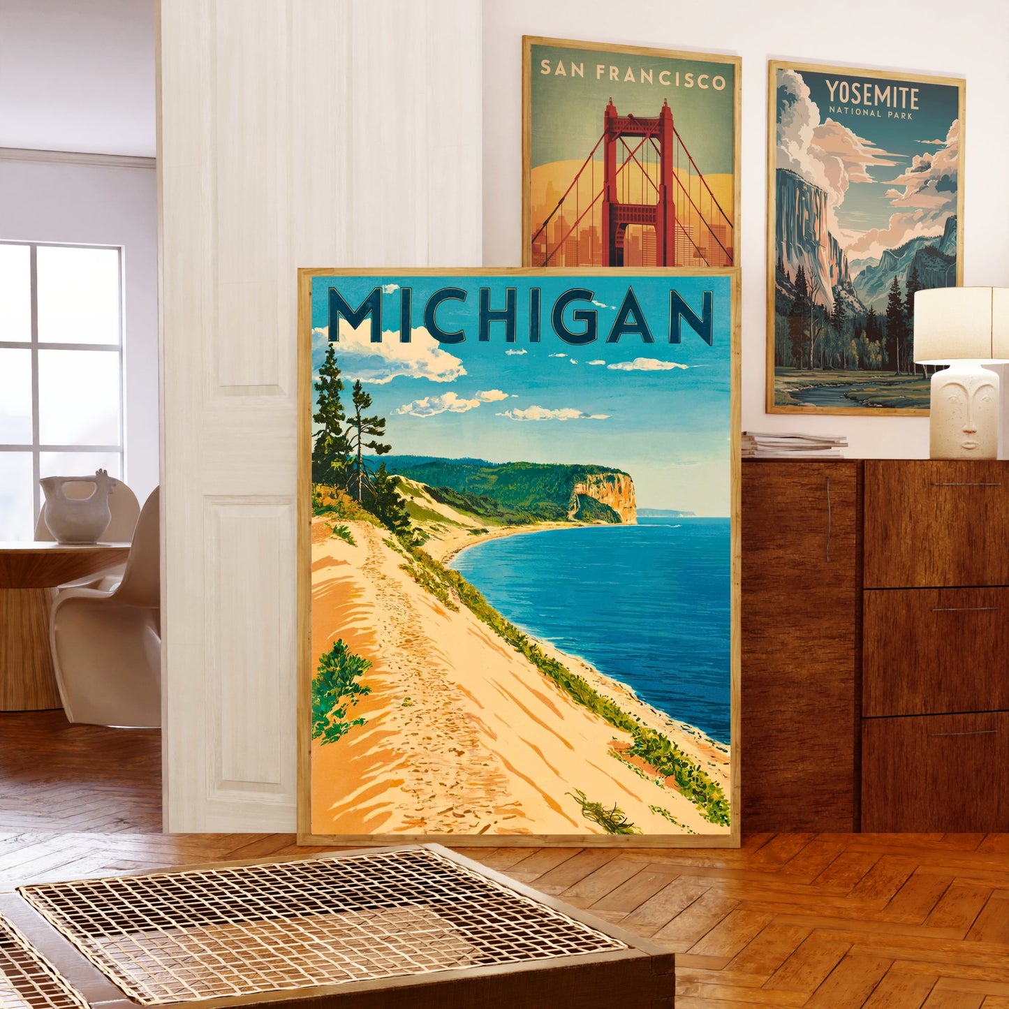 Michigan Vintage Travel Poster