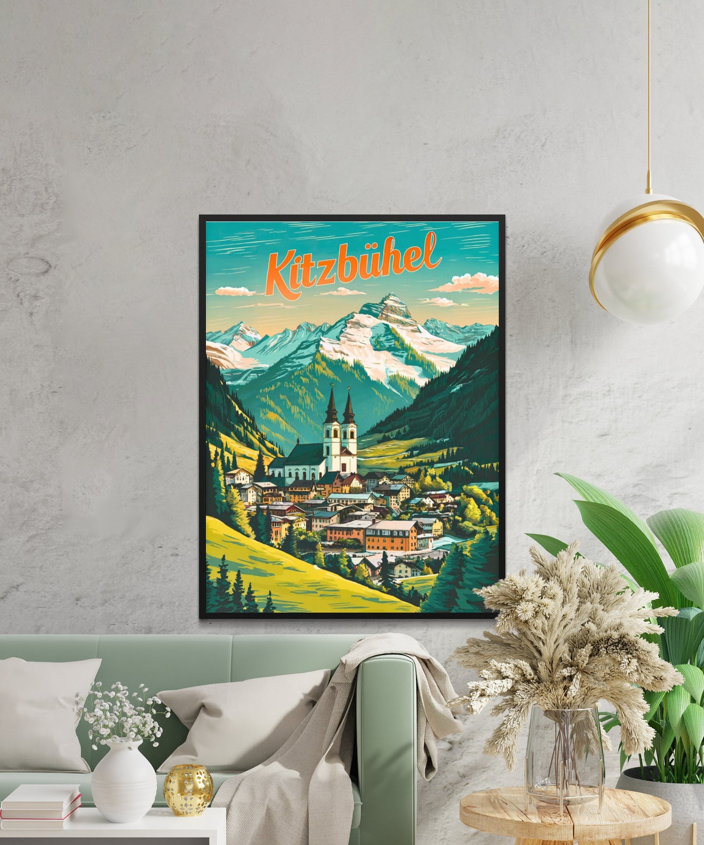 Kitzbühel Vintage Travel Poster