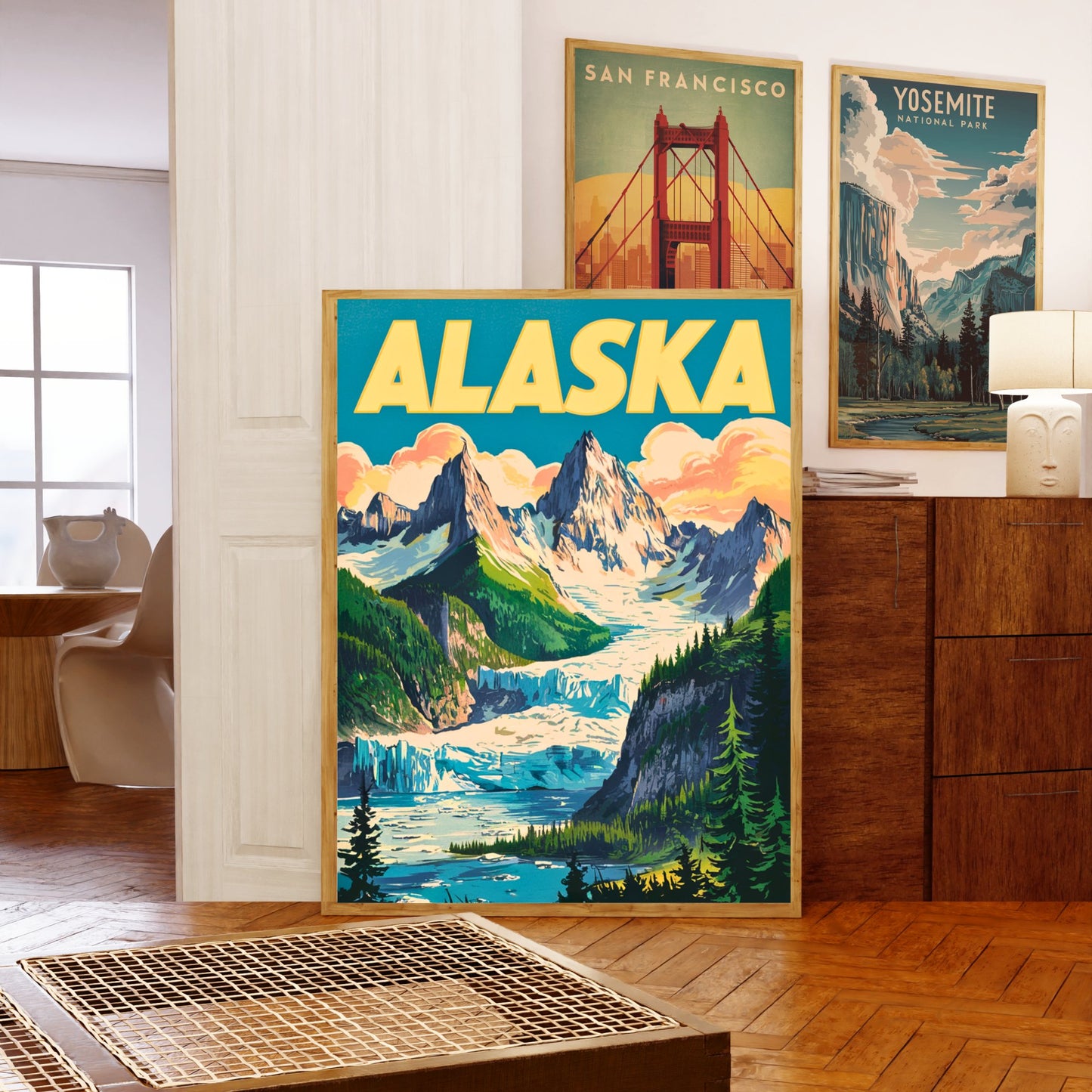 Alaska Vintage Travel Poster