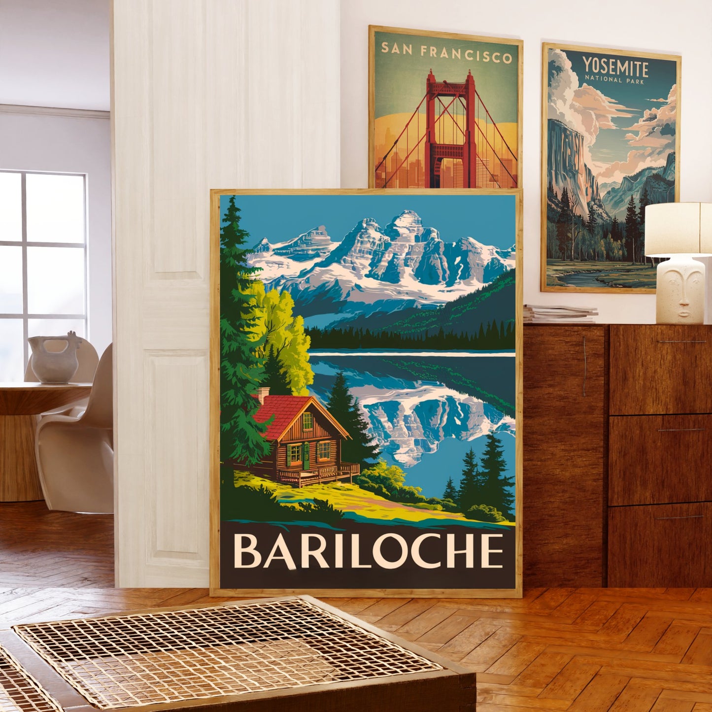 Bariloche Vintage Travel Poster - Outdoor Adventure