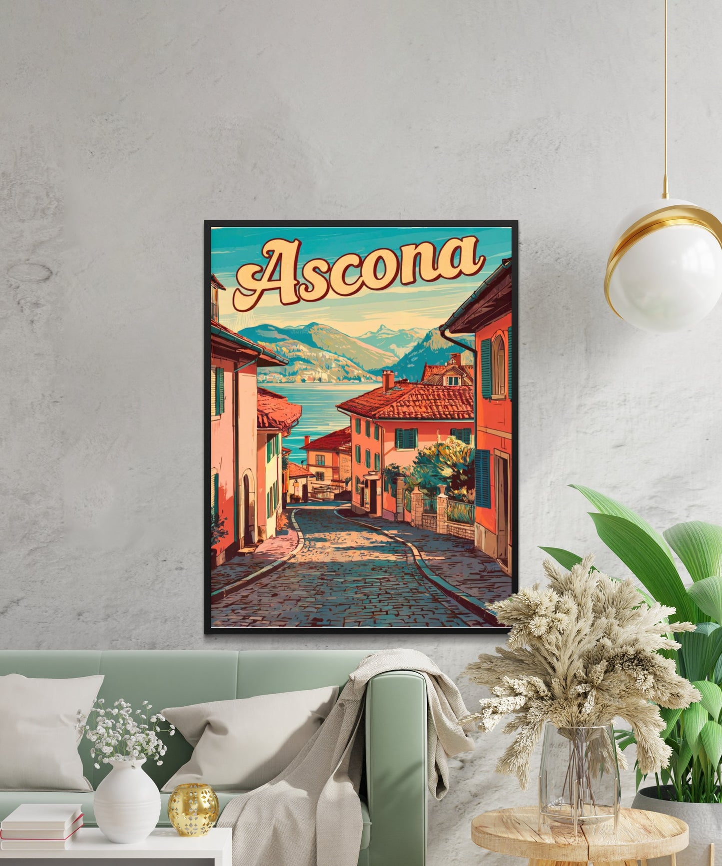 Ascona Vintage Travel Poster