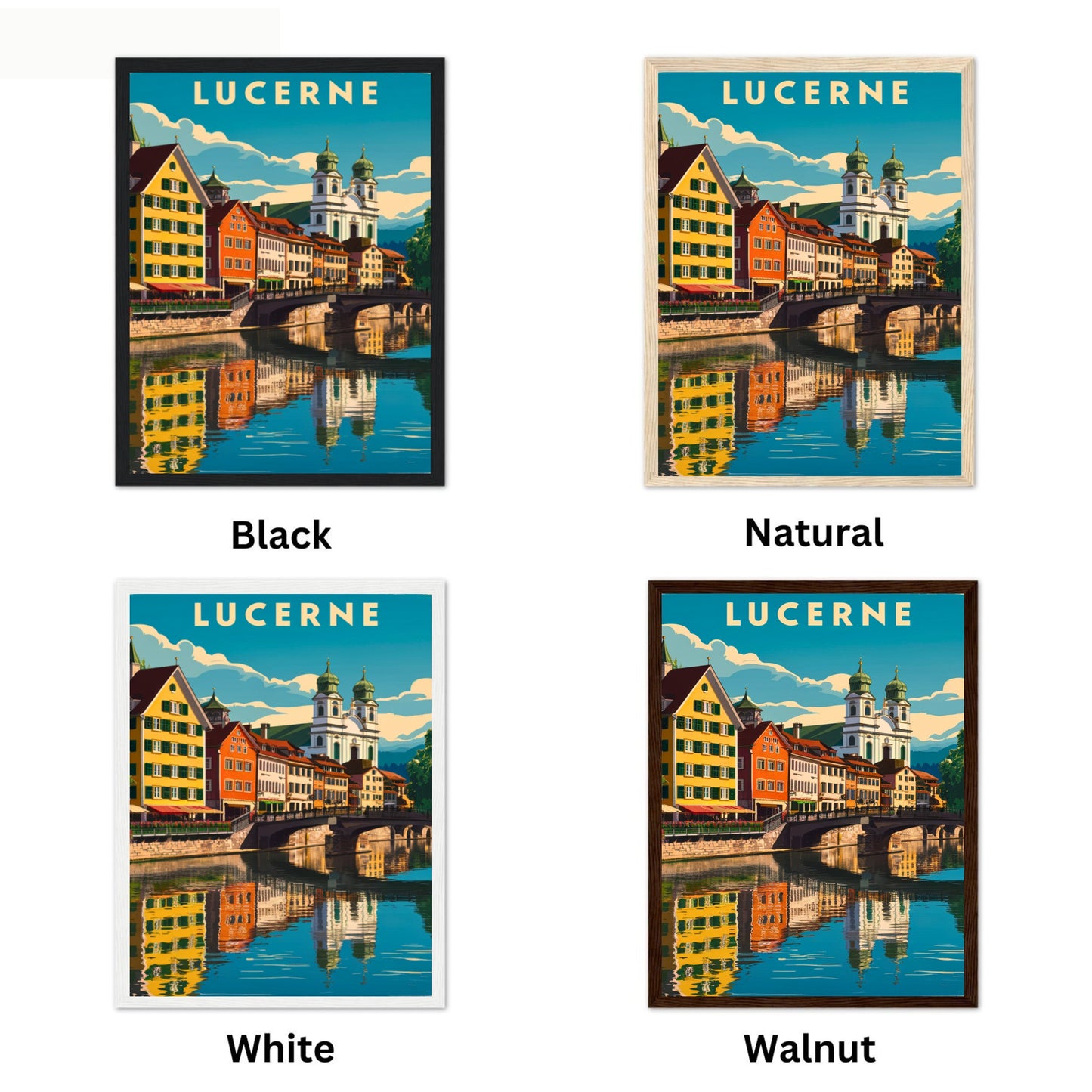 Lucerne Vintage Travel Poster