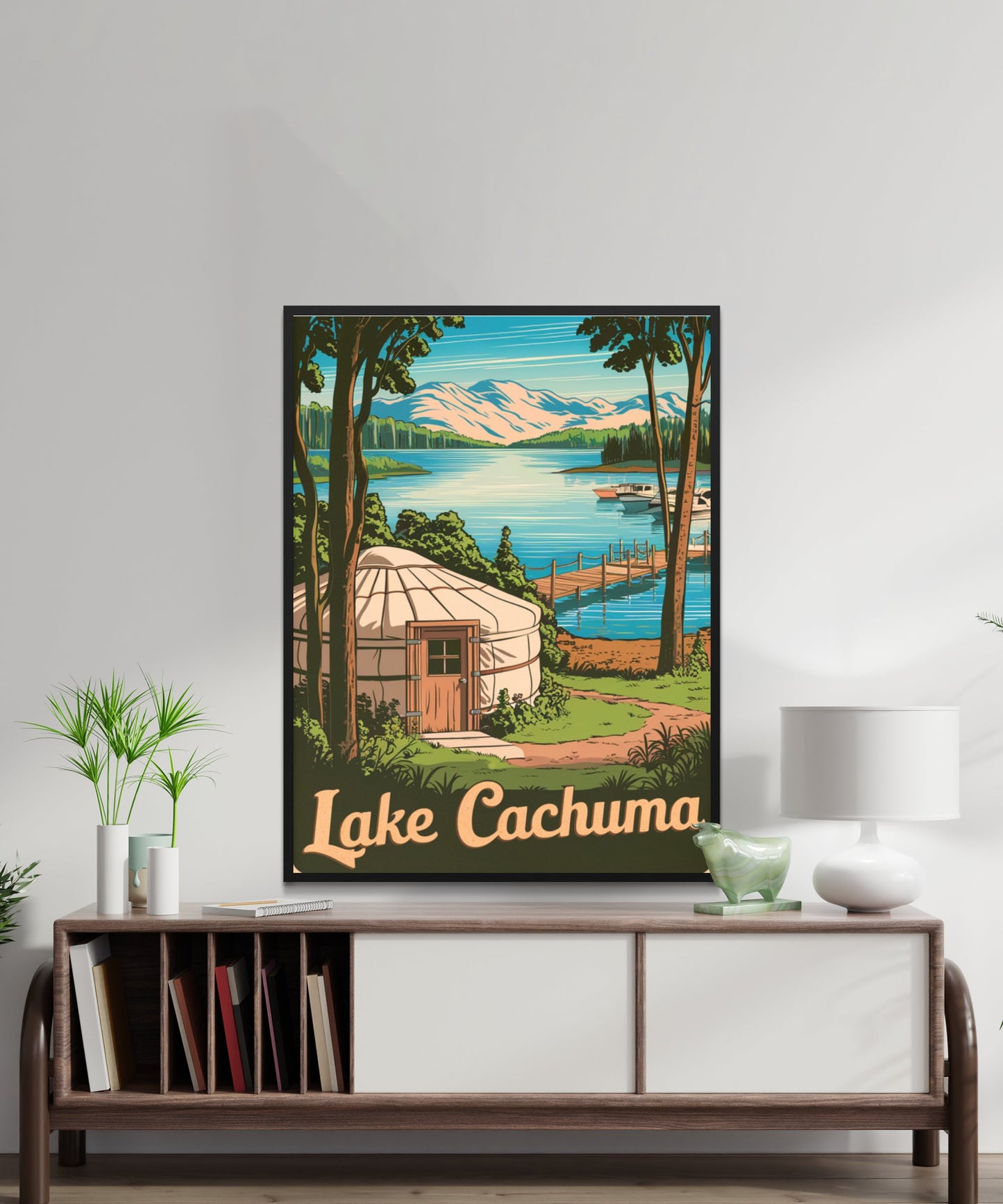 Lake Cachuma Vintage Travel Poster