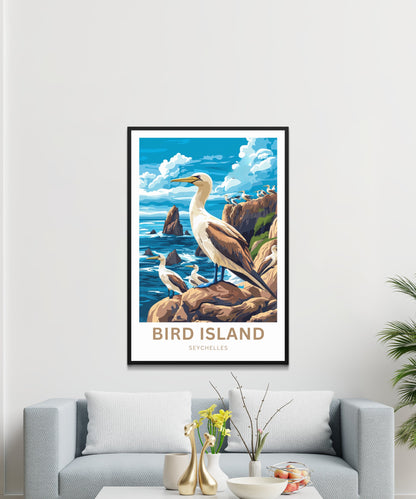 Bird Island Travel Poster - Extreme Climate