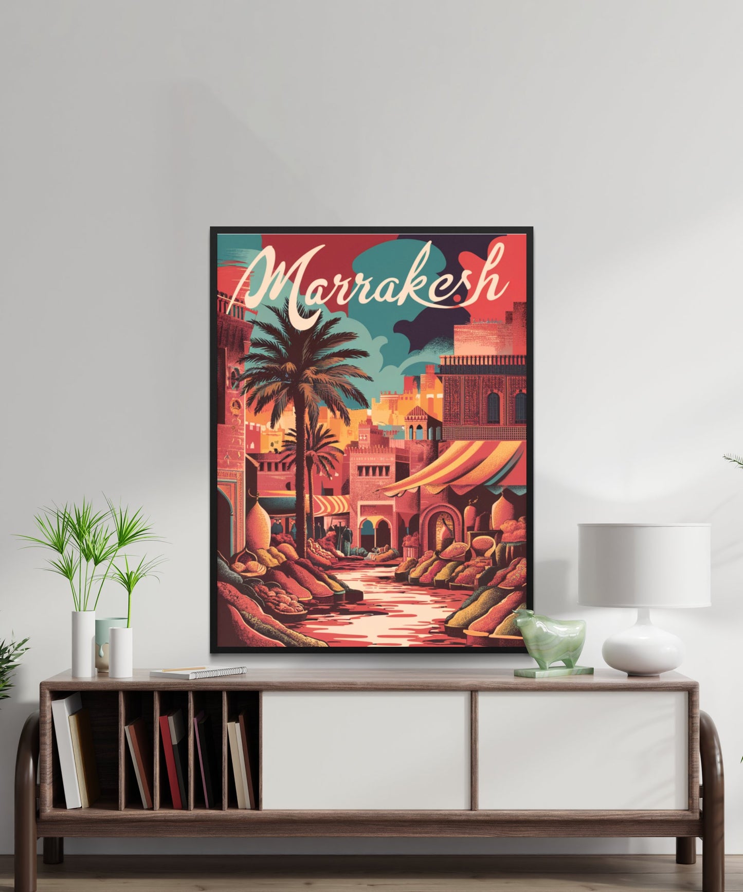 Marrakesh Vintage Travel Poster