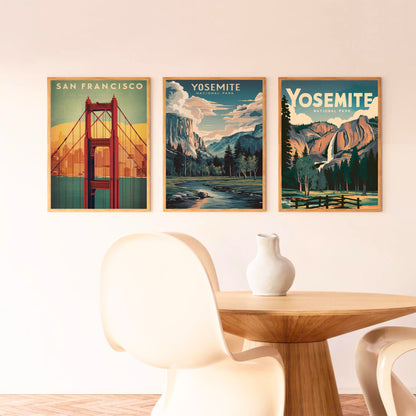 Yosemite Vintage Travel Poster