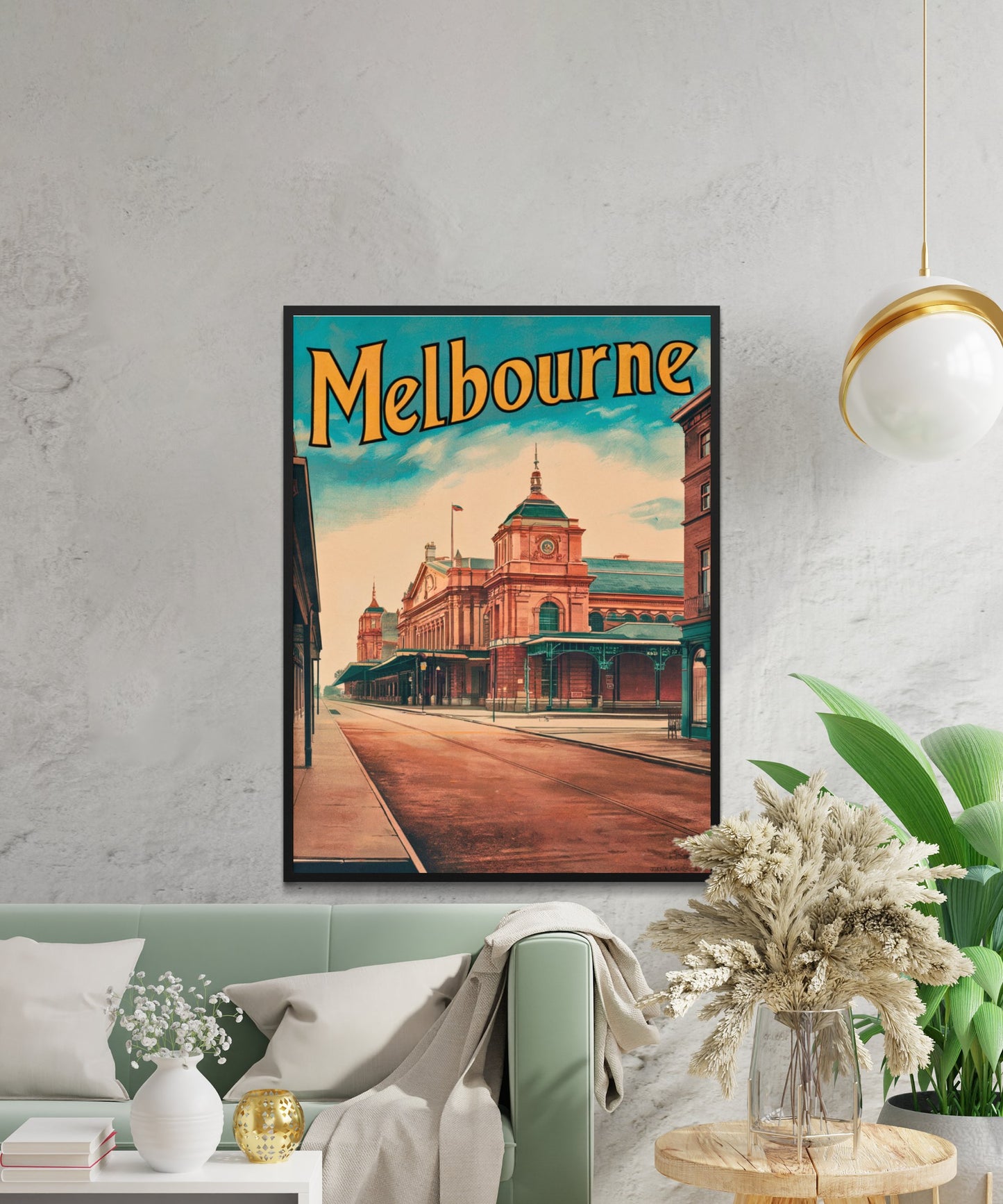 Melbourne Vintage Travel Poster - Timeless Australian Culture