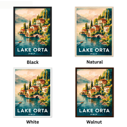 Lake Orta Vintage Travel Poster