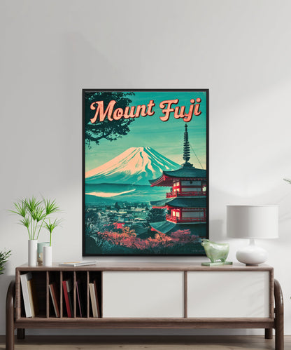 Mount Fuji Vintage Travel Poster - Vintage Splendor