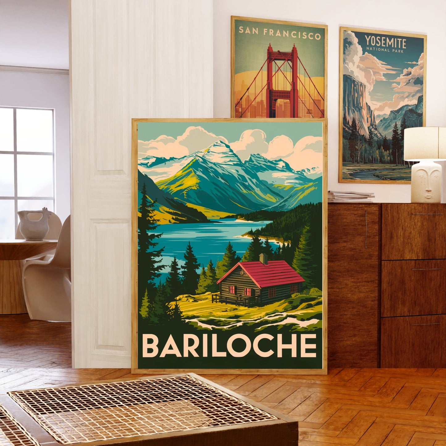 Bariloche Vintage Travel Poster