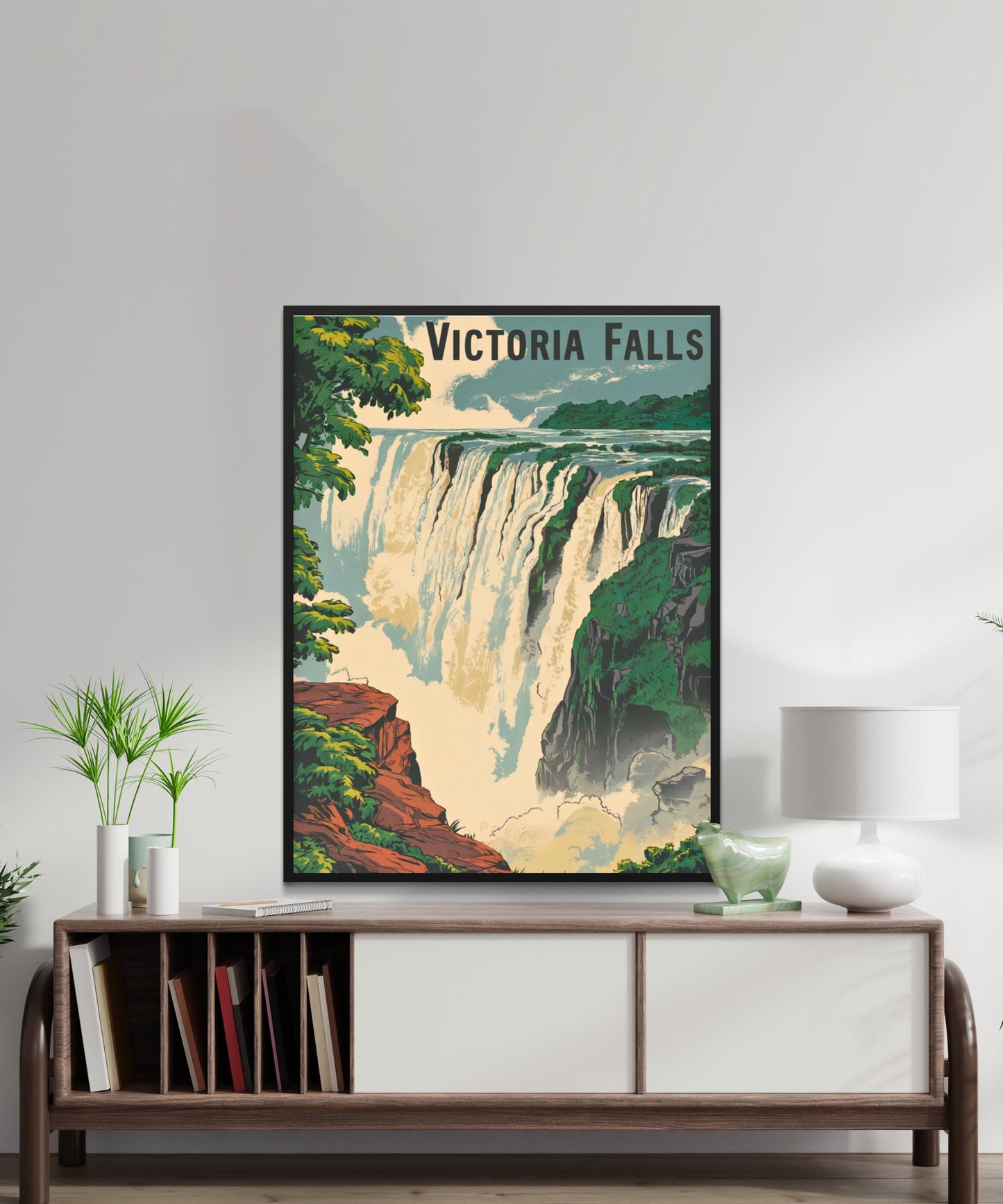 Victoria Falls Vintage Travel Poster