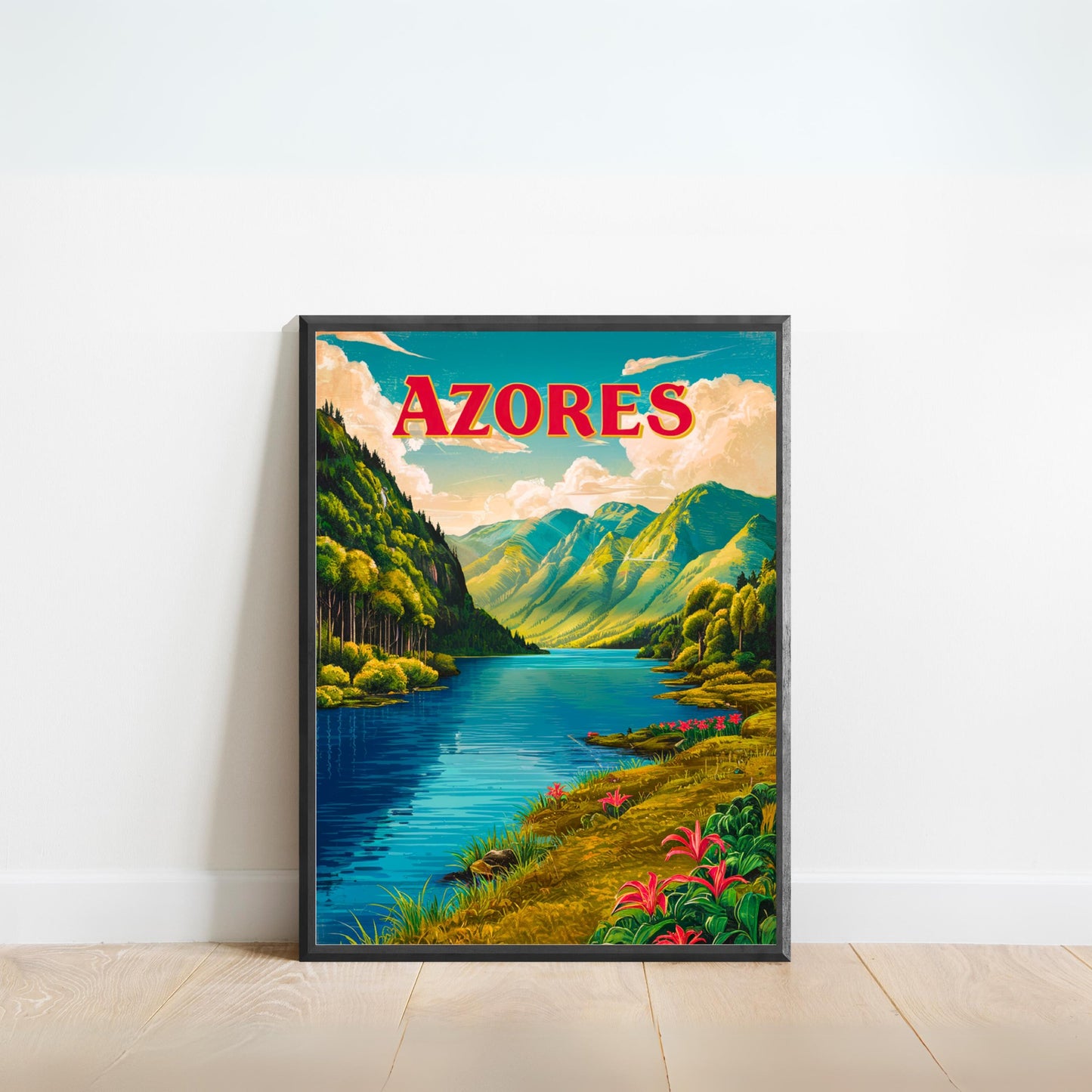 Azores Vintage Travel Poster - Outdoor Adventure