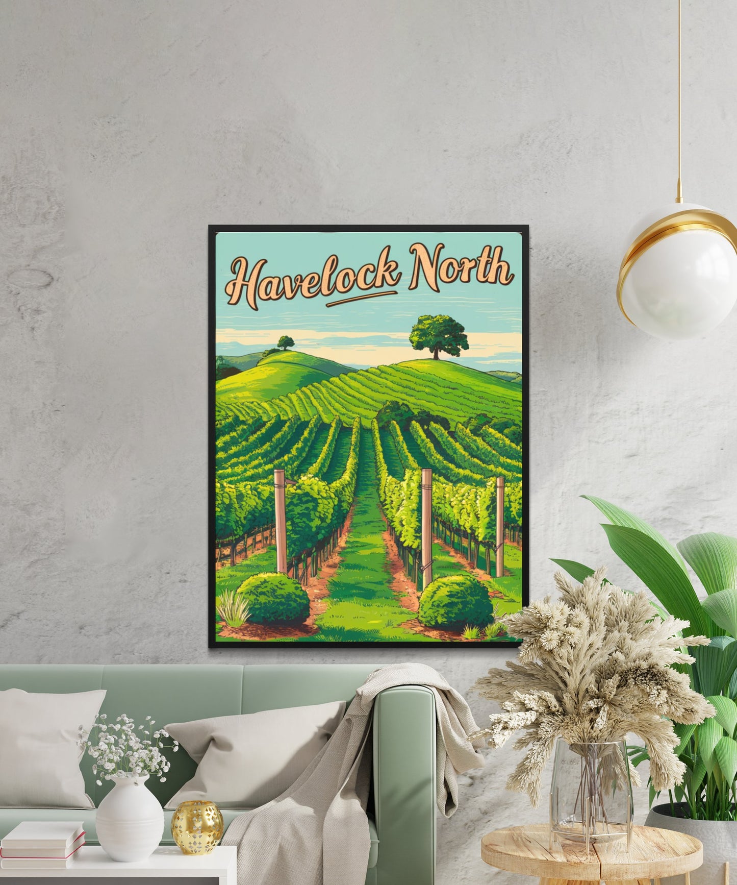 Havelock North Vintage Travel Poster