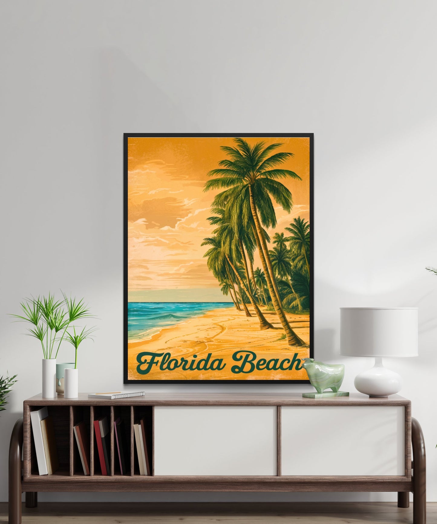 Florida Vintage Travel Poster - Coastal Glamour