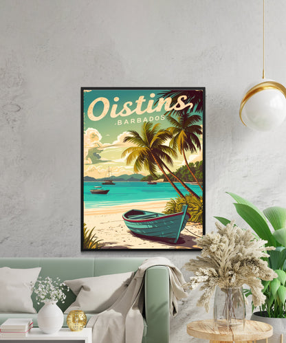 Oinstins Vintage Travel Poster