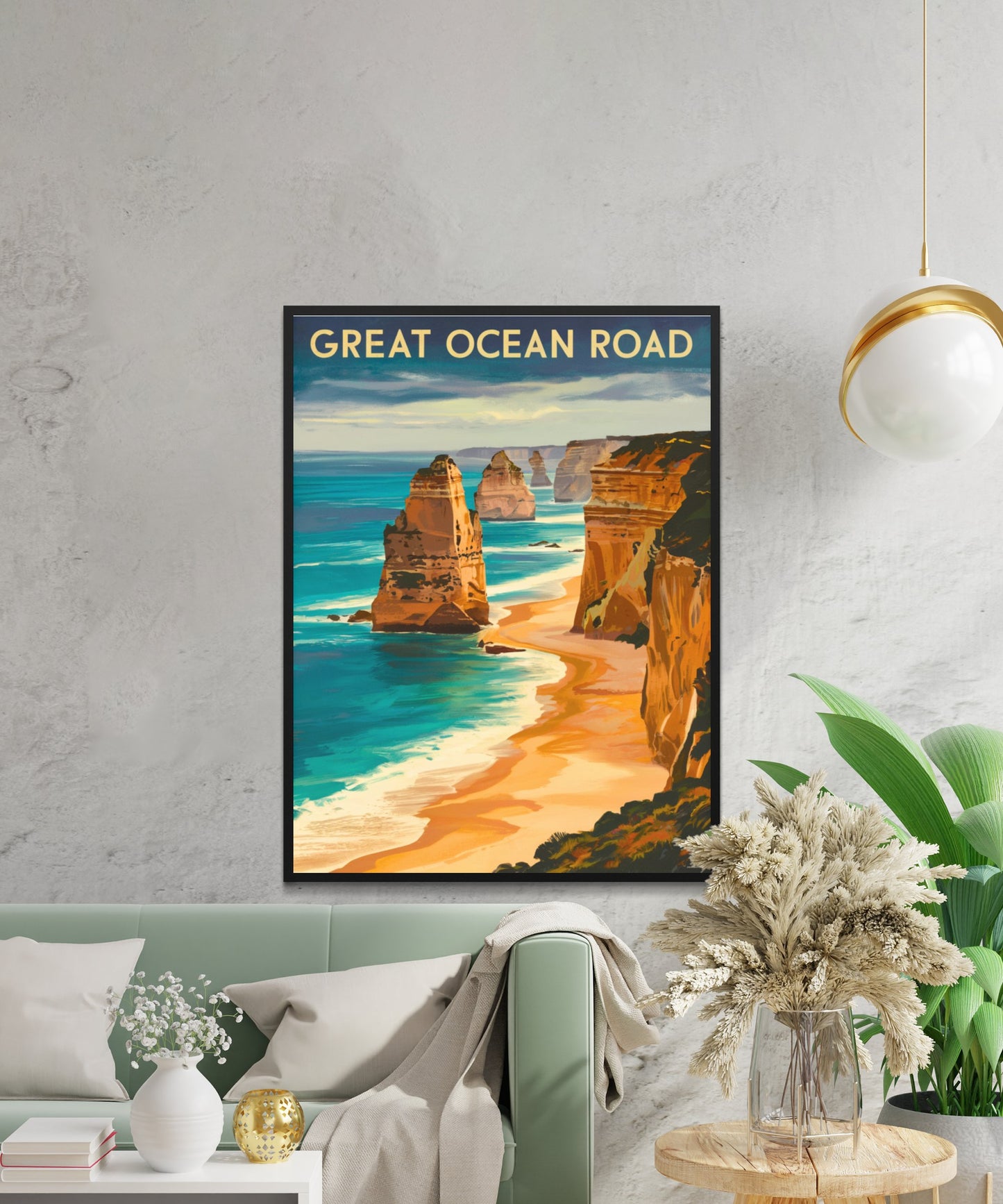 Great Ocean Road Vintage Travel Poster