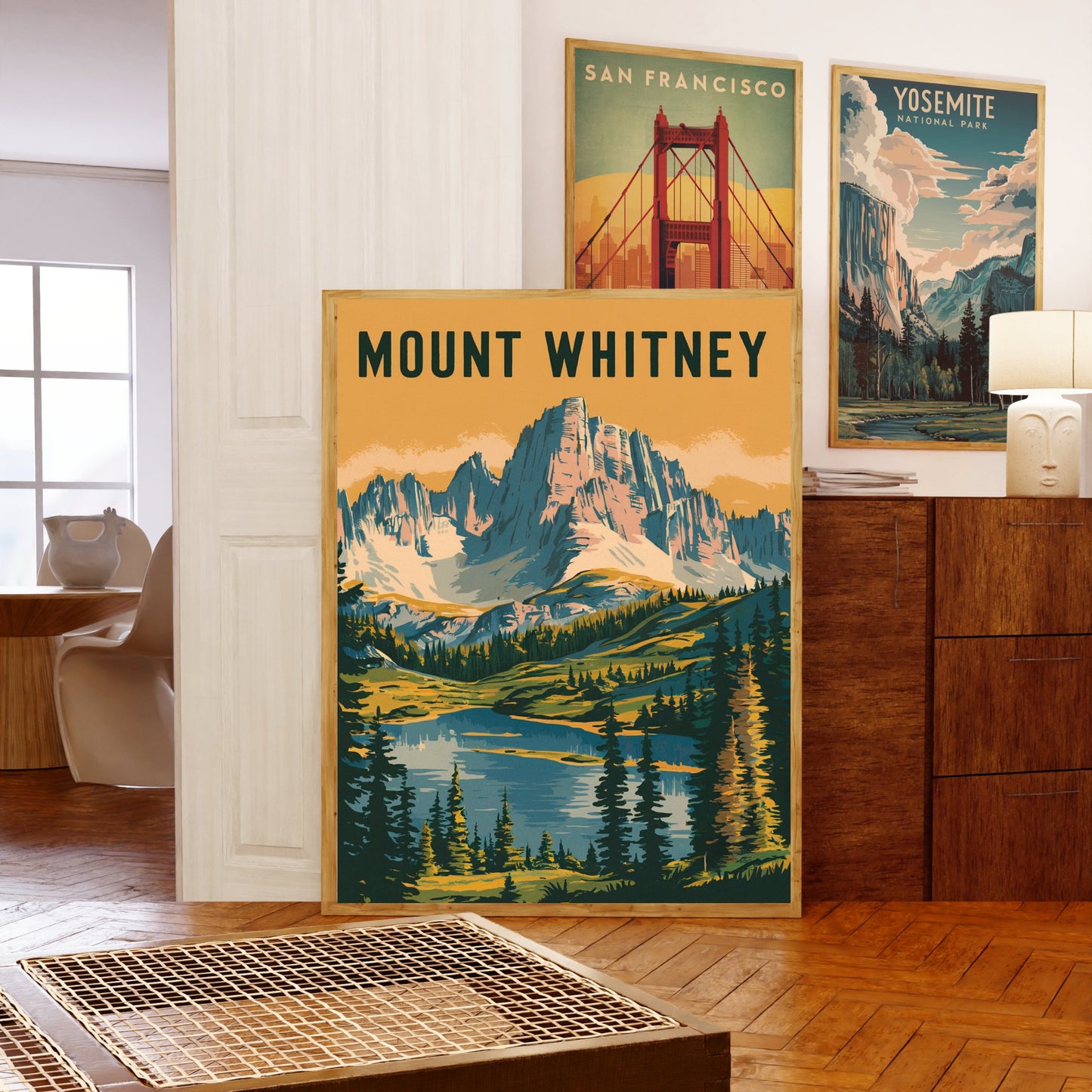 Mount Whitney Vintage Travel Poster - Timeless Sierra Nevada Beauty