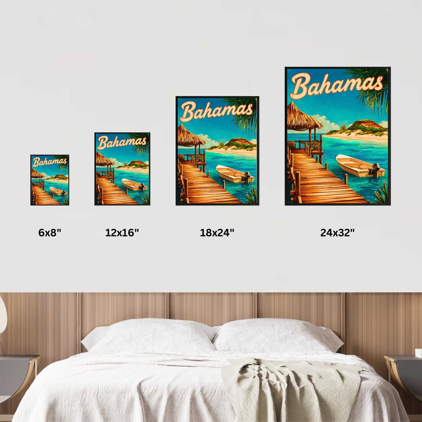 Bahamas Vintage Travel Poster - Tropical Paradise