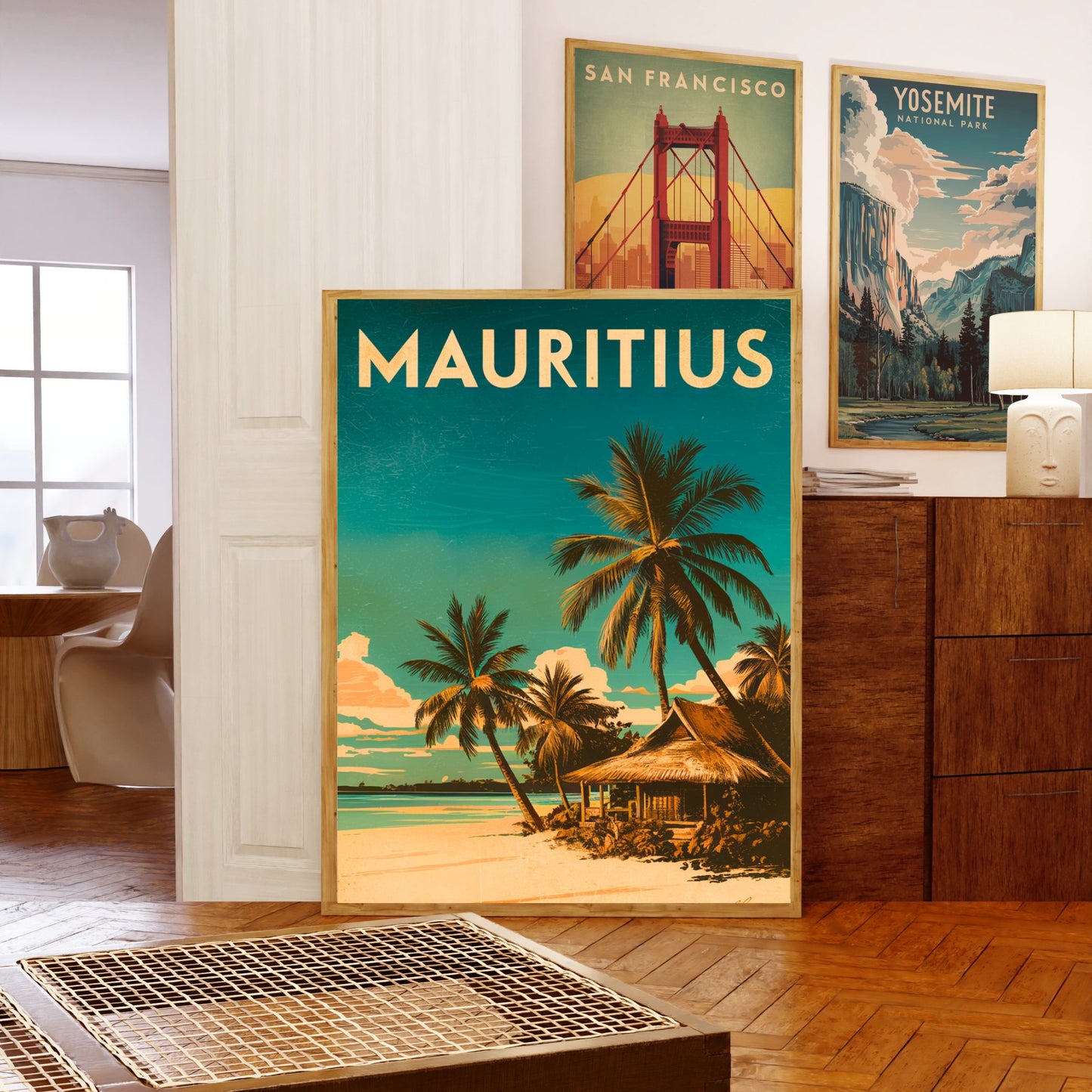 Mauritius Vintage Travel Poster - Tropical Island