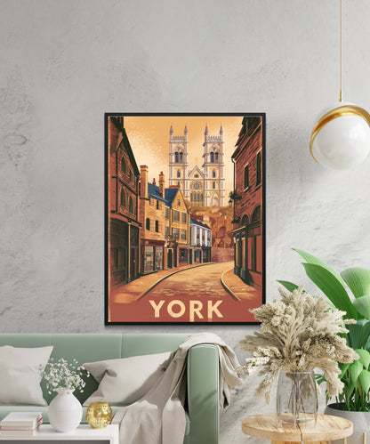 York Vintage Travel Poster