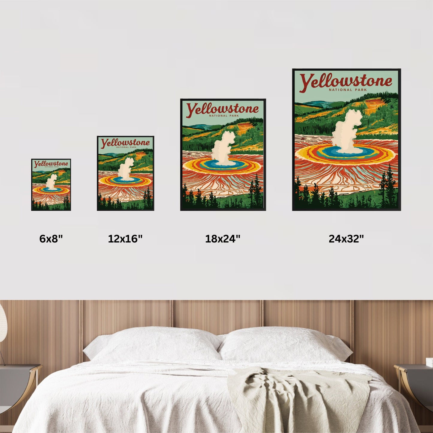 Yellowstone Vintage Travel Poster