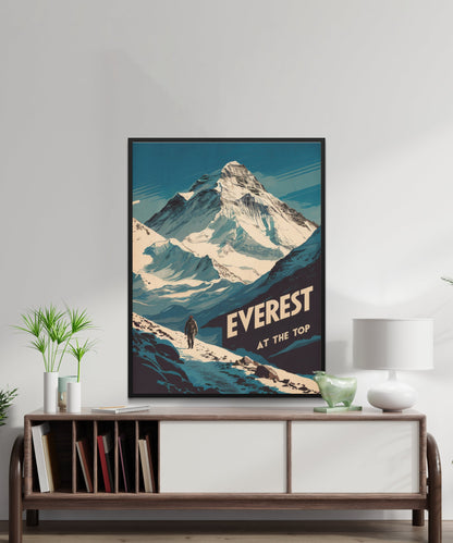 Mount Everest Vintage Travel Poster - Frozen in Time