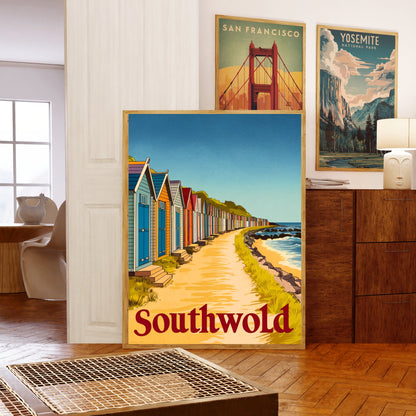 Southwold Vintage Travel Poster - Peaceful Haven