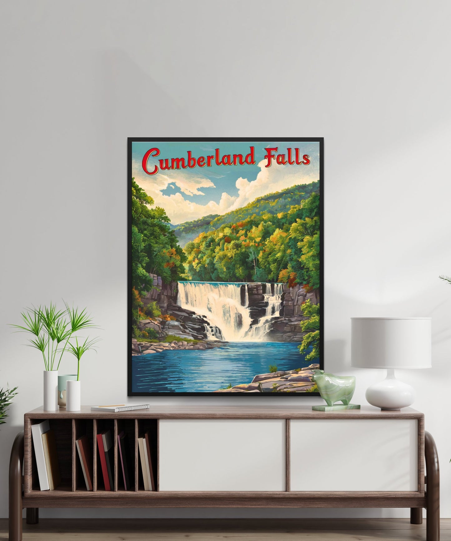 Cumberland Falls Vintage Travel Poster - The Niagara of the South