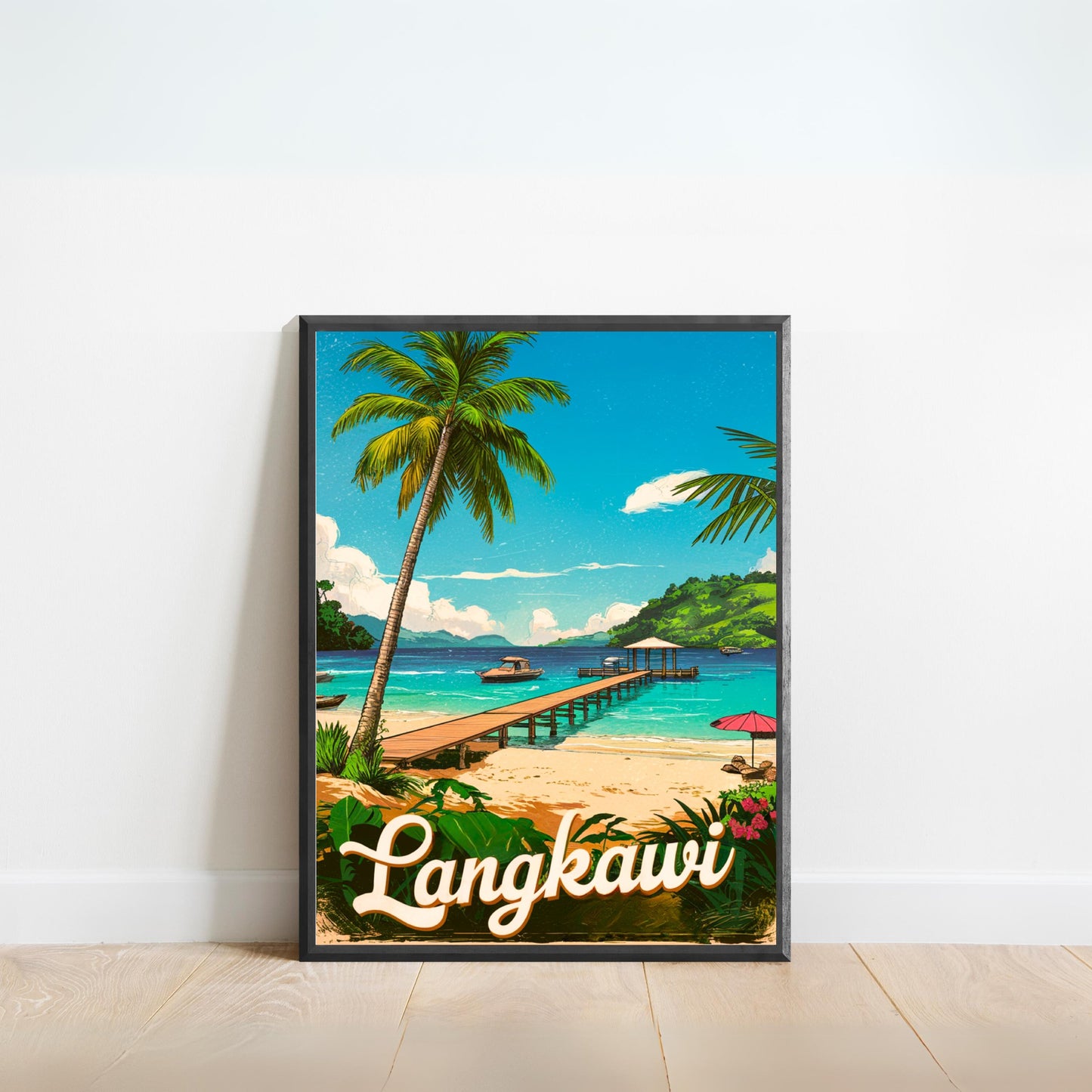 Langkawi  Vintage Travel Poster