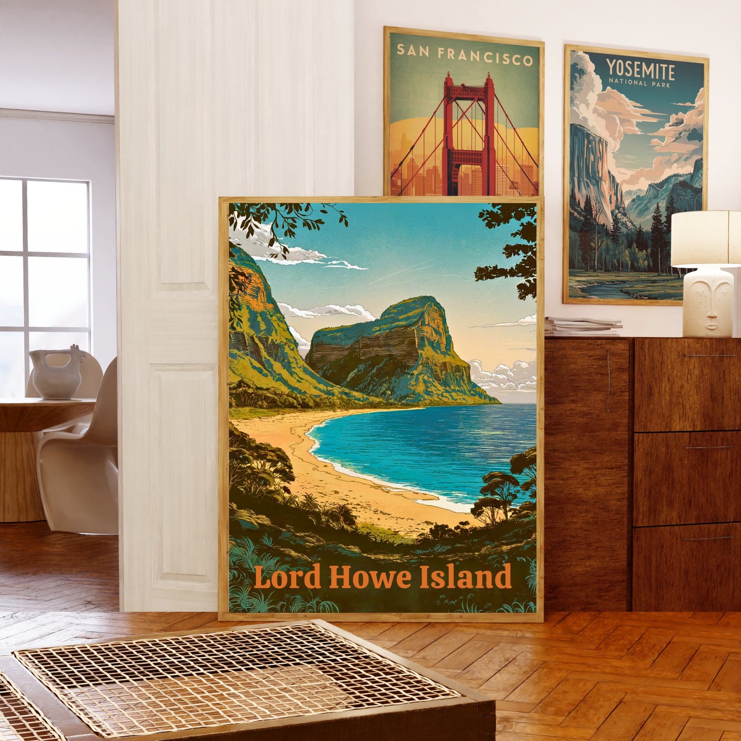 Lord Howe Island Vintage Travel Poster