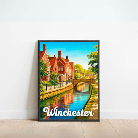 Winchester  Vintage Travel Poster