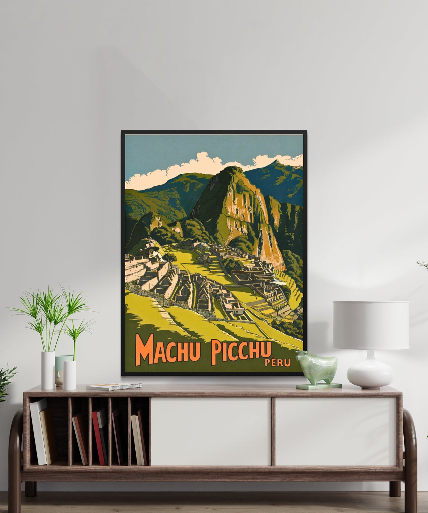 Machu Picchu Vintage Travel Poster