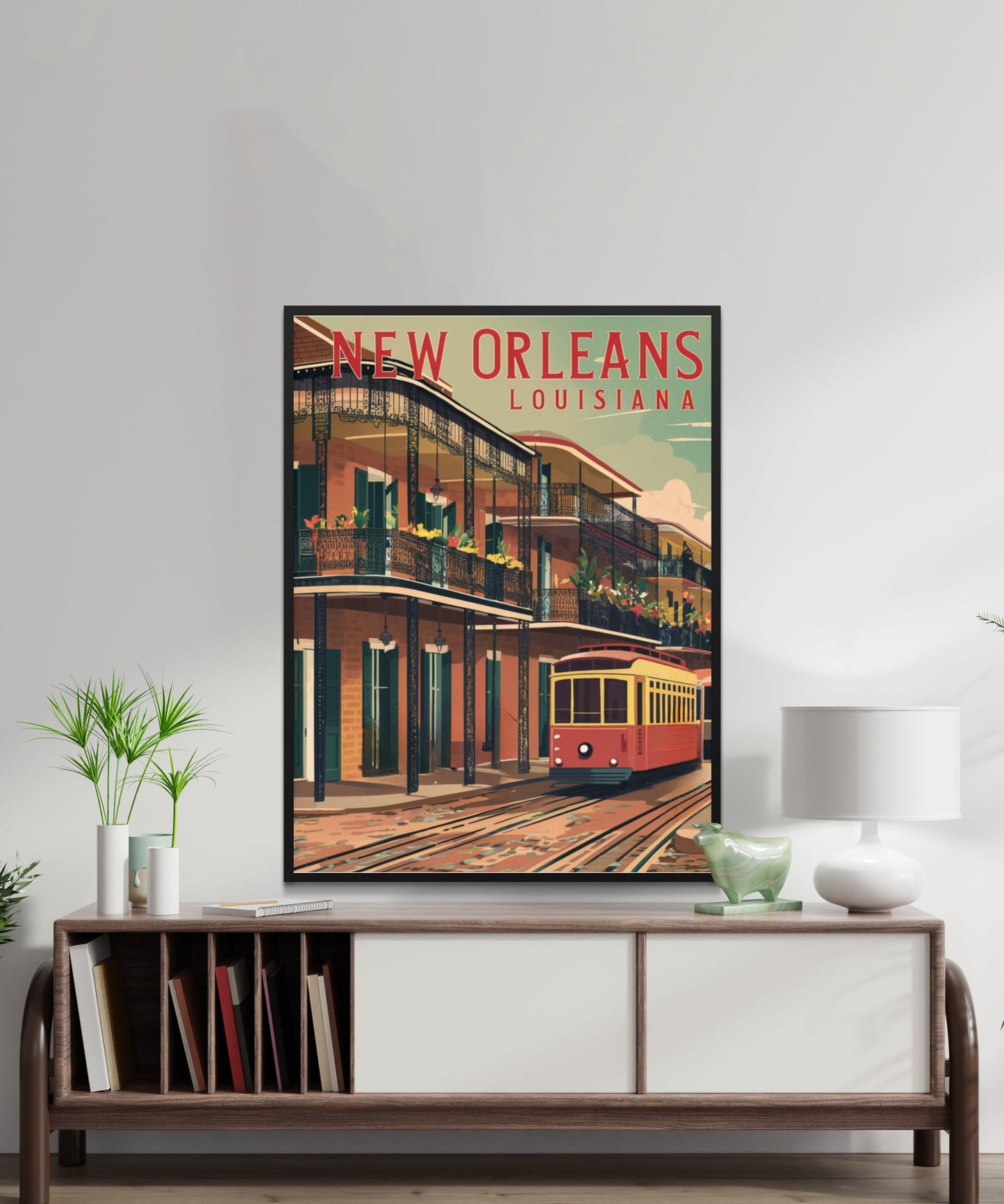 New Orleans Vintage Travel Poster