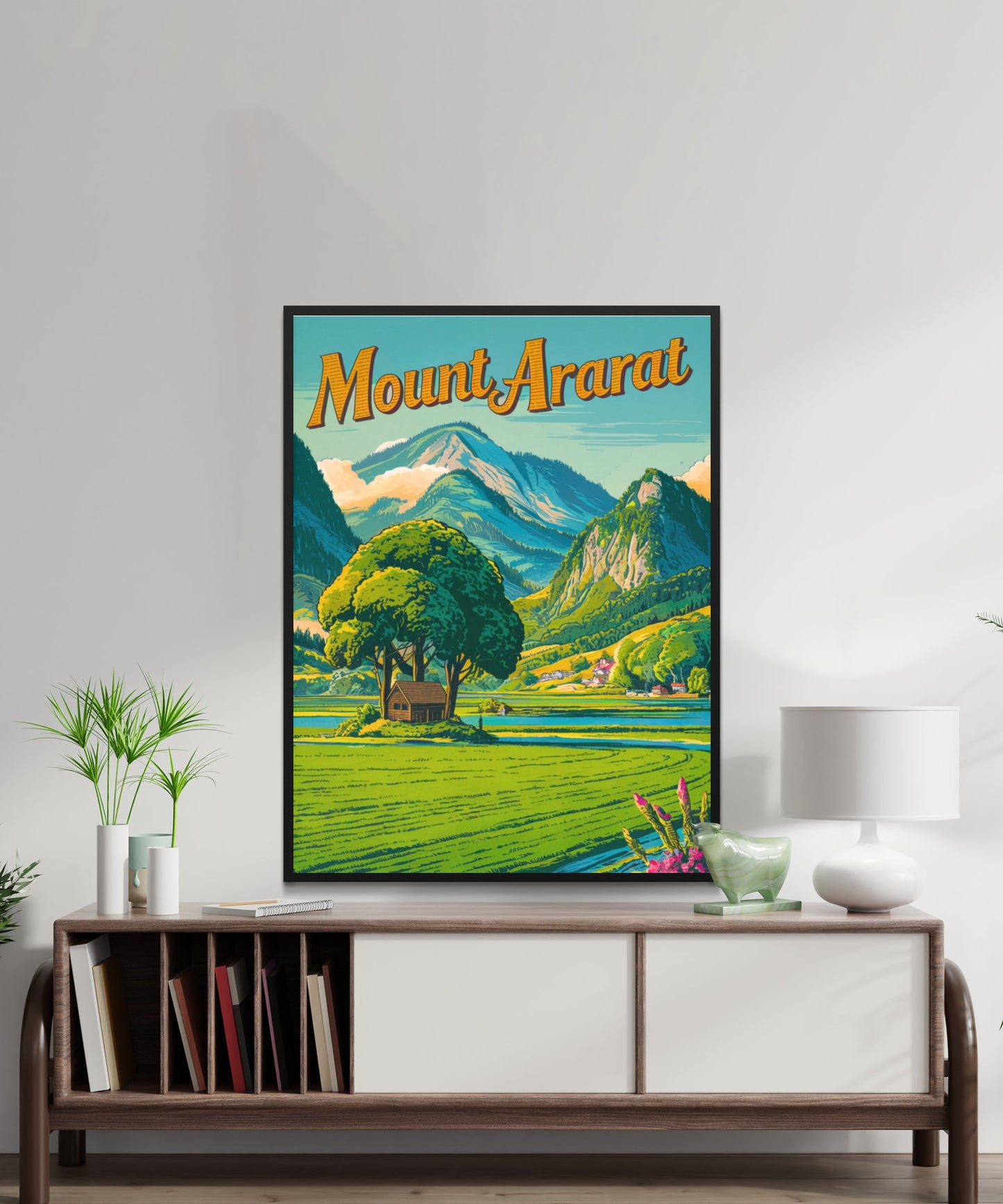 Mount Ararat Vintage Travel Poster - Sacred Mountain