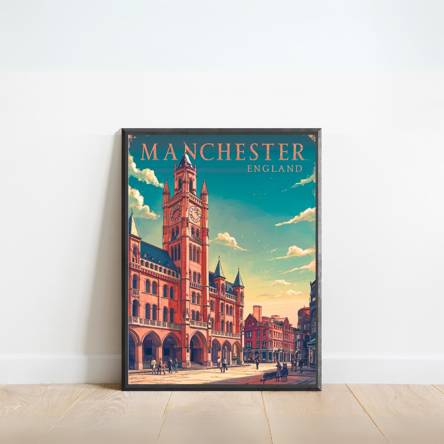 Manchester Vintage Travel Poster - Industrial Heritage